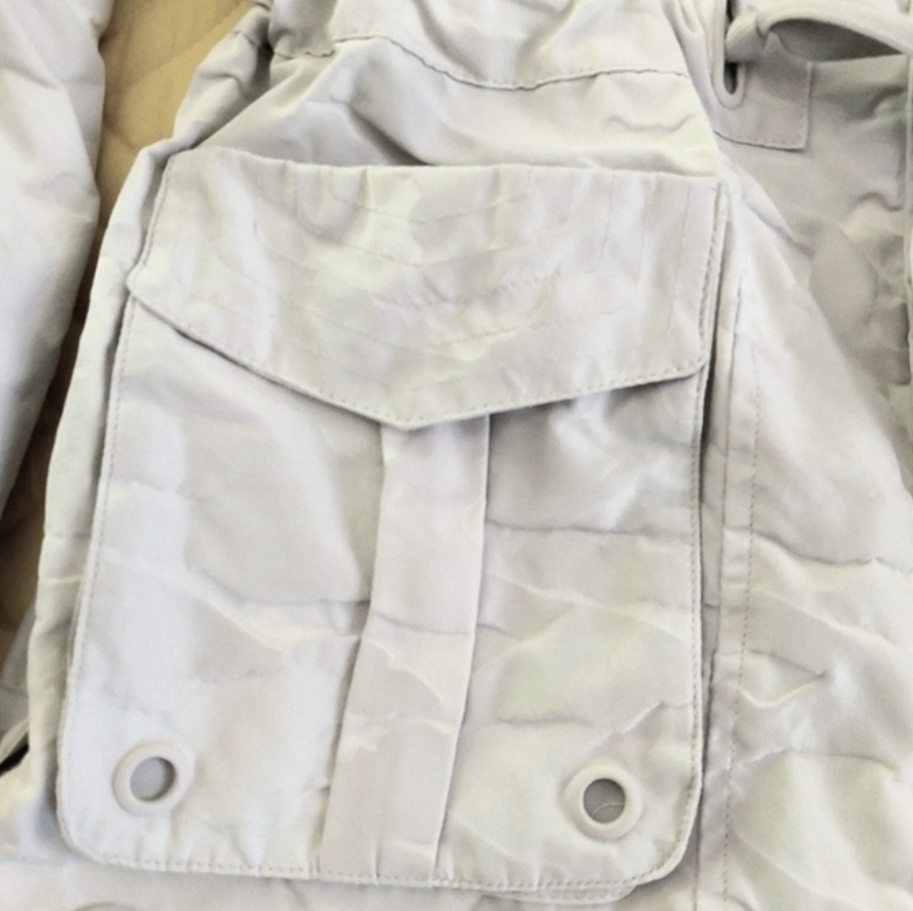 Blanc Noir Gray Camo Print Anorak Size M - Picture 3 of 13